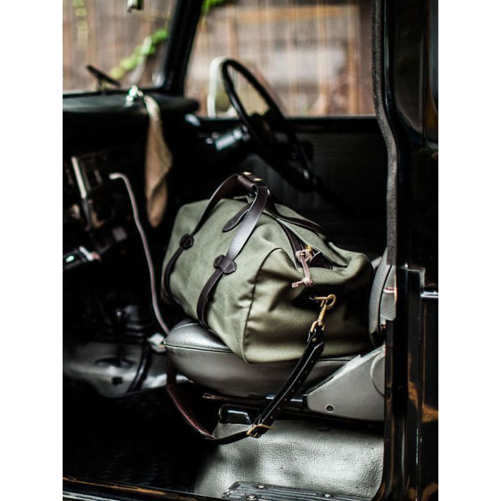 22oz 斜布紋 旅行包 RUGGED TWILL DUFFLE BAG 黃銅 220 222 325-細節圖3