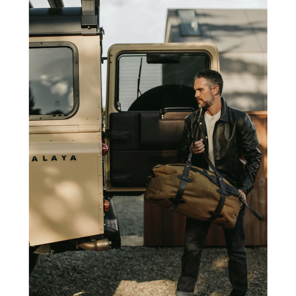 22oz 斜布紋 旅行包 RUGGED TWILL DUFFLE BAG 黃銅 220 222 325-細節圖4
