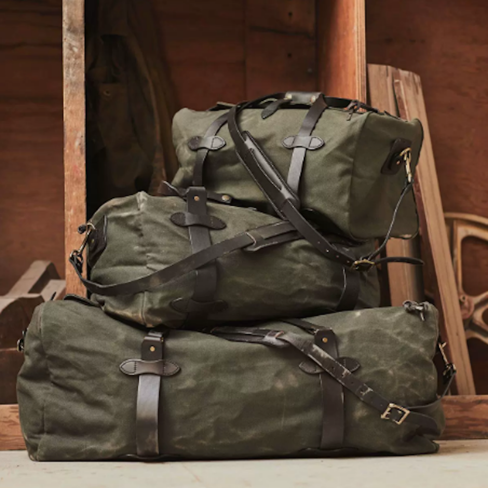 22oz 斜布紋 旅行包 RUGGED TWILL DUFFLE BAG 黃銅 220 222 325-細節圖5