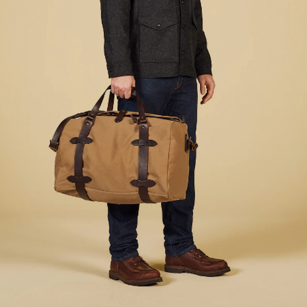 22oz 斜布紋 旅行包 RUGGED TWILL DUFFLE BAG 黃銅 220 222 325-細節圖8
