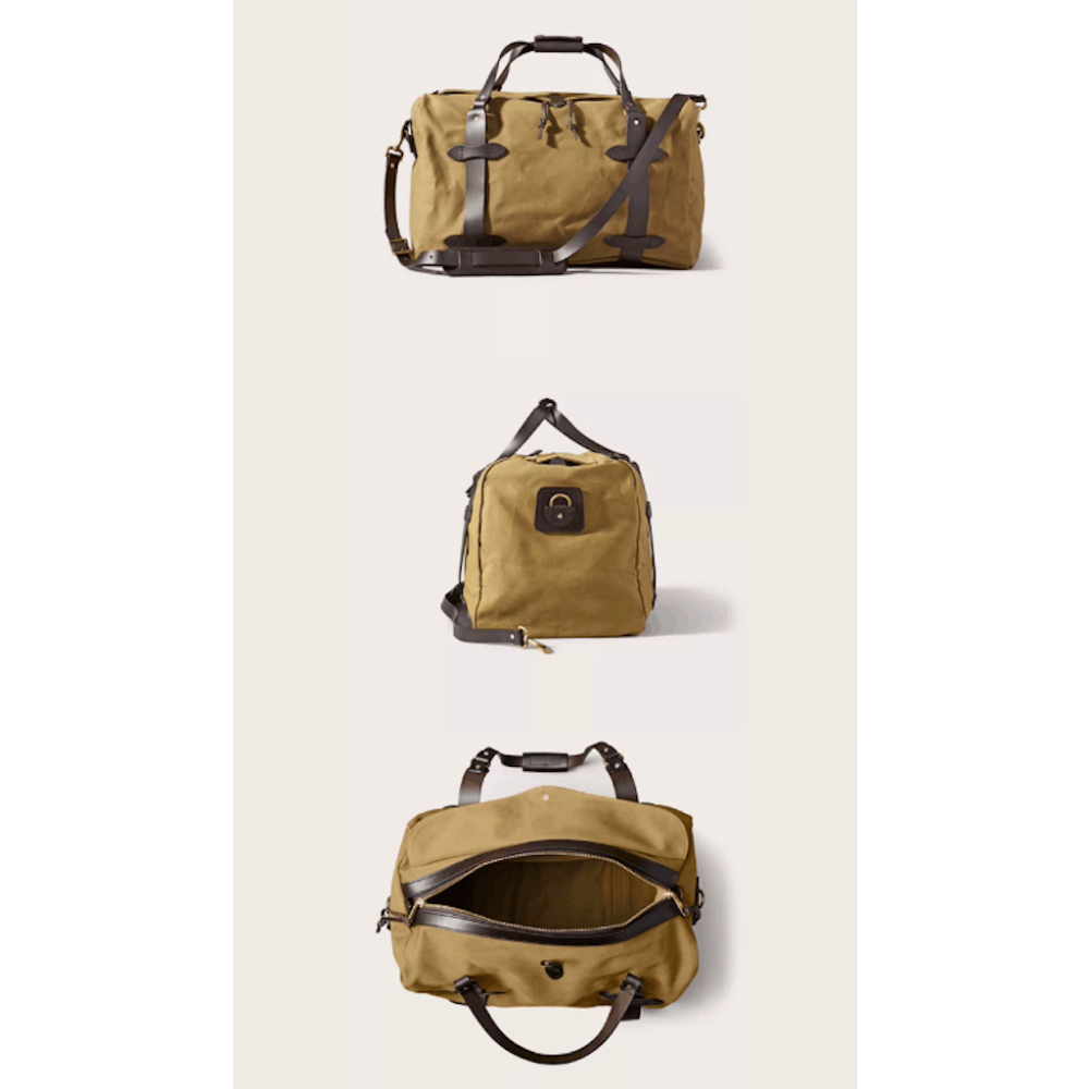 22oz 斜布紋 旅行包 RUGGED TWILL DUFFLE BAG 黃銅 220 222 325-細節圖11