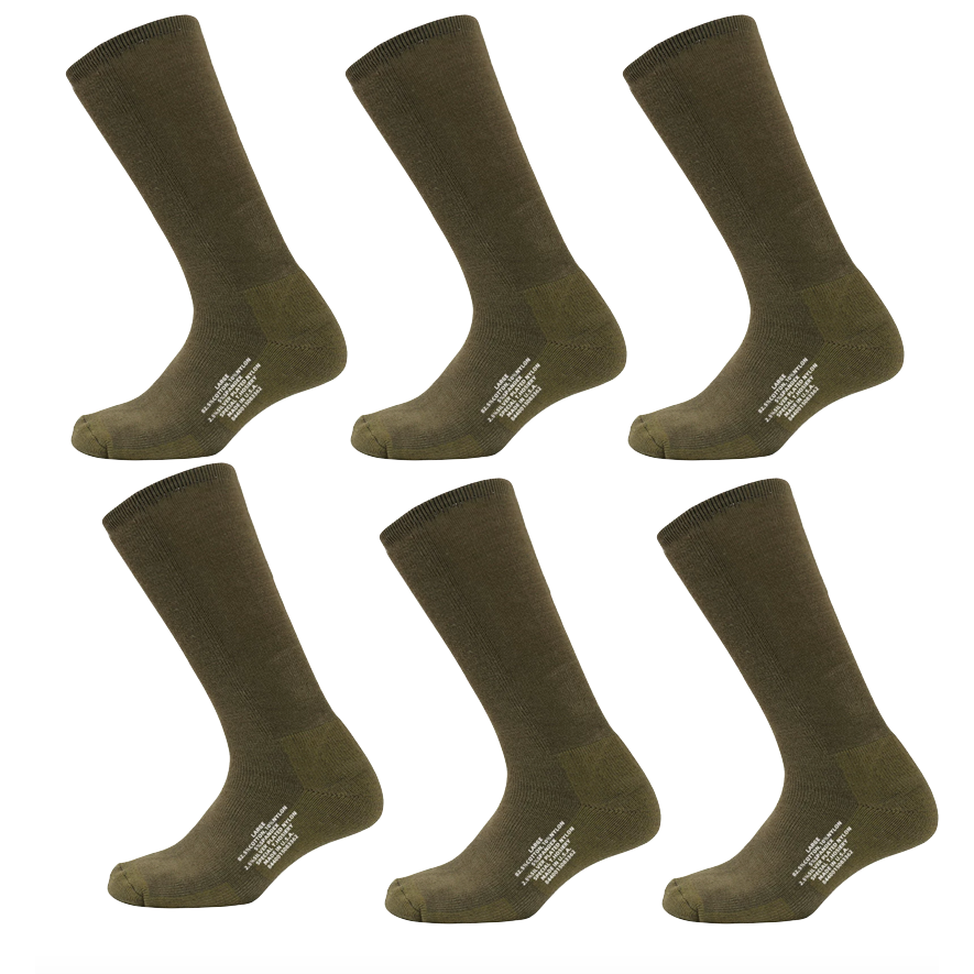 美國代購 公發美版 美國陸軍 X-Static 銀離子 戰術襪 Military Sock OD Size 六雙一組-細節圖2