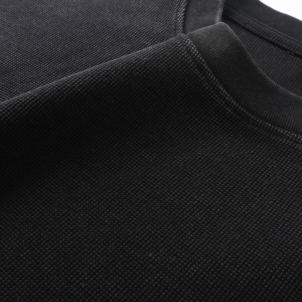 26SS 340g 華夫格 長袖上衣 成衣洗水  打底上衣 日常素t 重機服飾-細節圖10