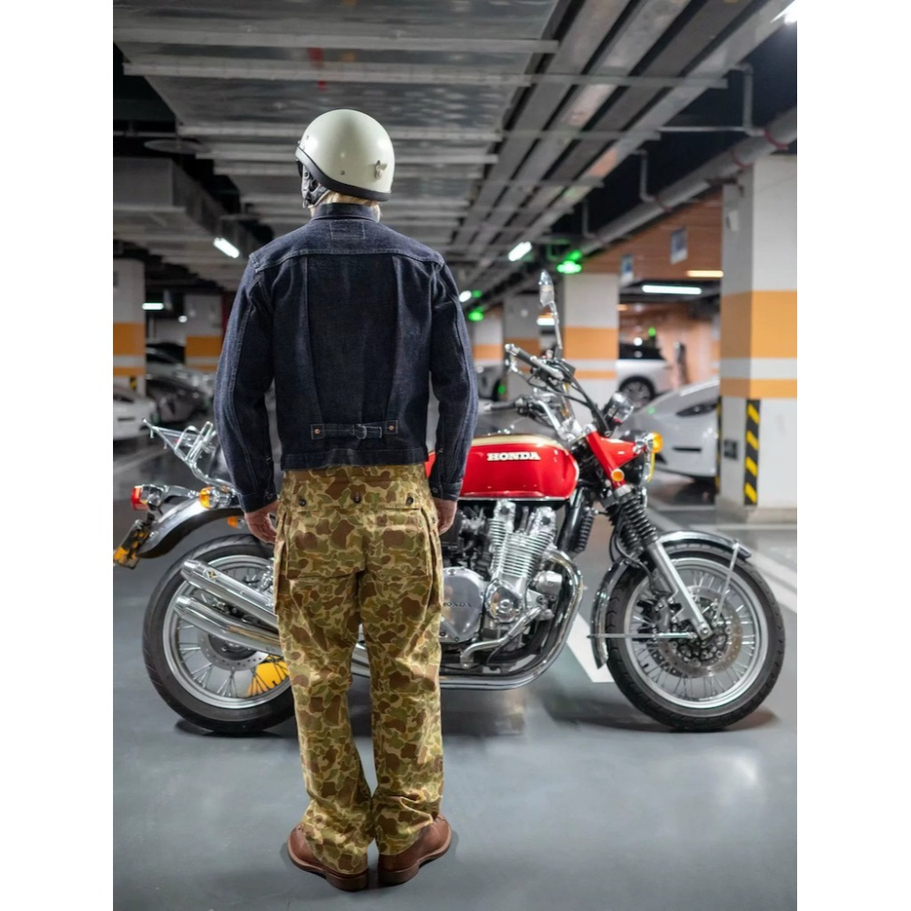 特殊復刻 獵鴨迷彩USMC HBT P44 大口袋 魚骨紋軍褲 Duck Hunter Camouflage-細節圖5