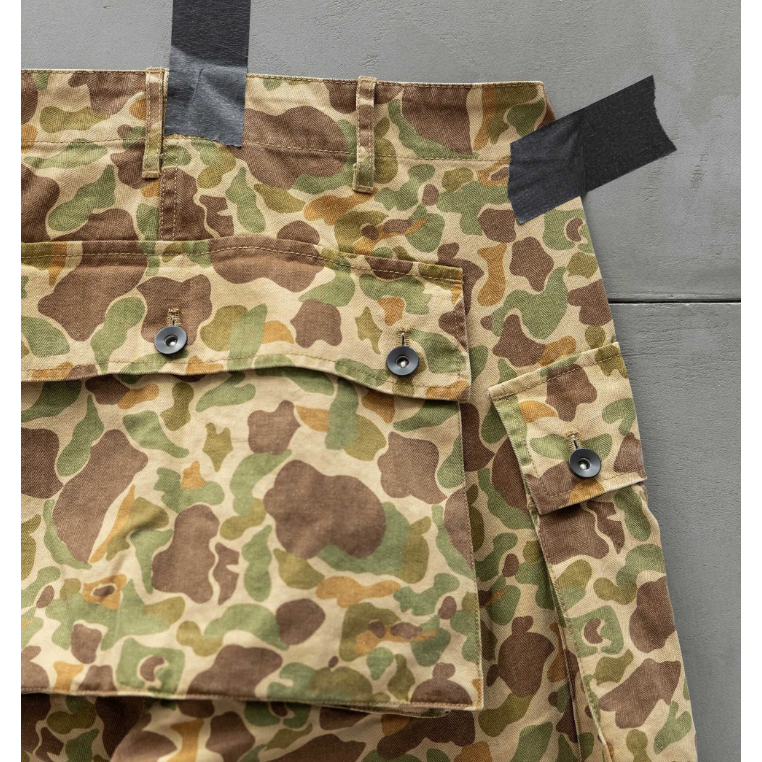 特殊復刻 獵鴨迷彩USMC HBT P44 大口袋 魚骨紋軍褲 Duck Hunter Camouflage-細節圖8