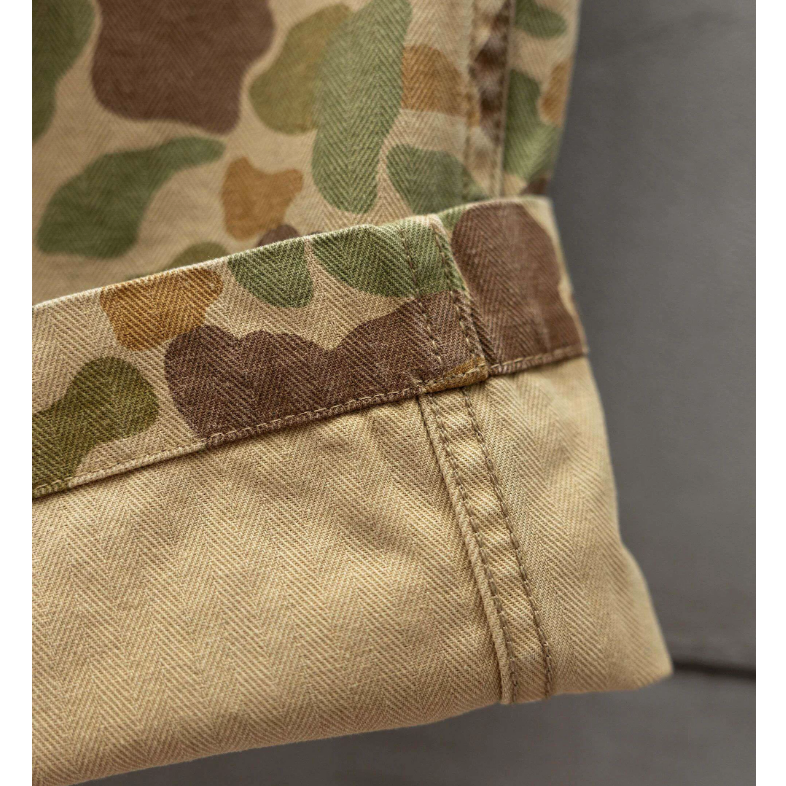 特殊復刻 獵鴨迷彩USMC HBT P44 大口袋 魚骨紋軍褲 Duck Hunter Camouflage-細節圖10
