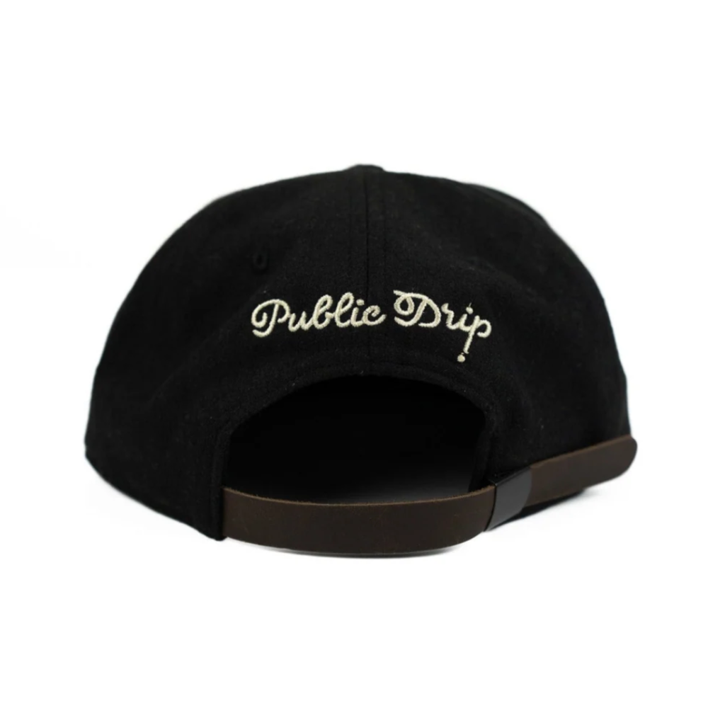 PUBLIC DRIP CLASSIC BASEBALL CAP (NAVY) 棒球帽 羊毛 刺繡 應援帽 卡車帽-細節圖8