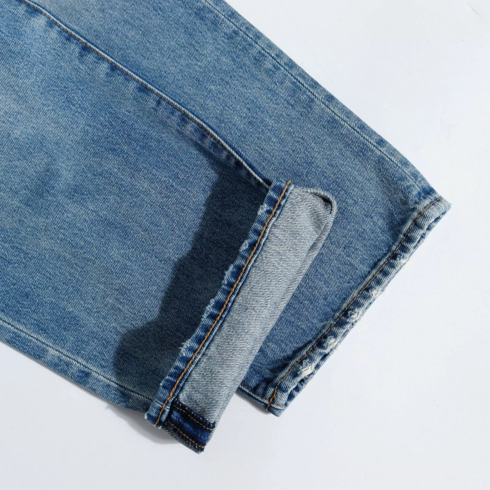 90s Vintage Classic Jean 墨西哥製 100% 純棉 高腰直筒牛仔褲 日常穿搭 水洗單寧長褲-細節圖10