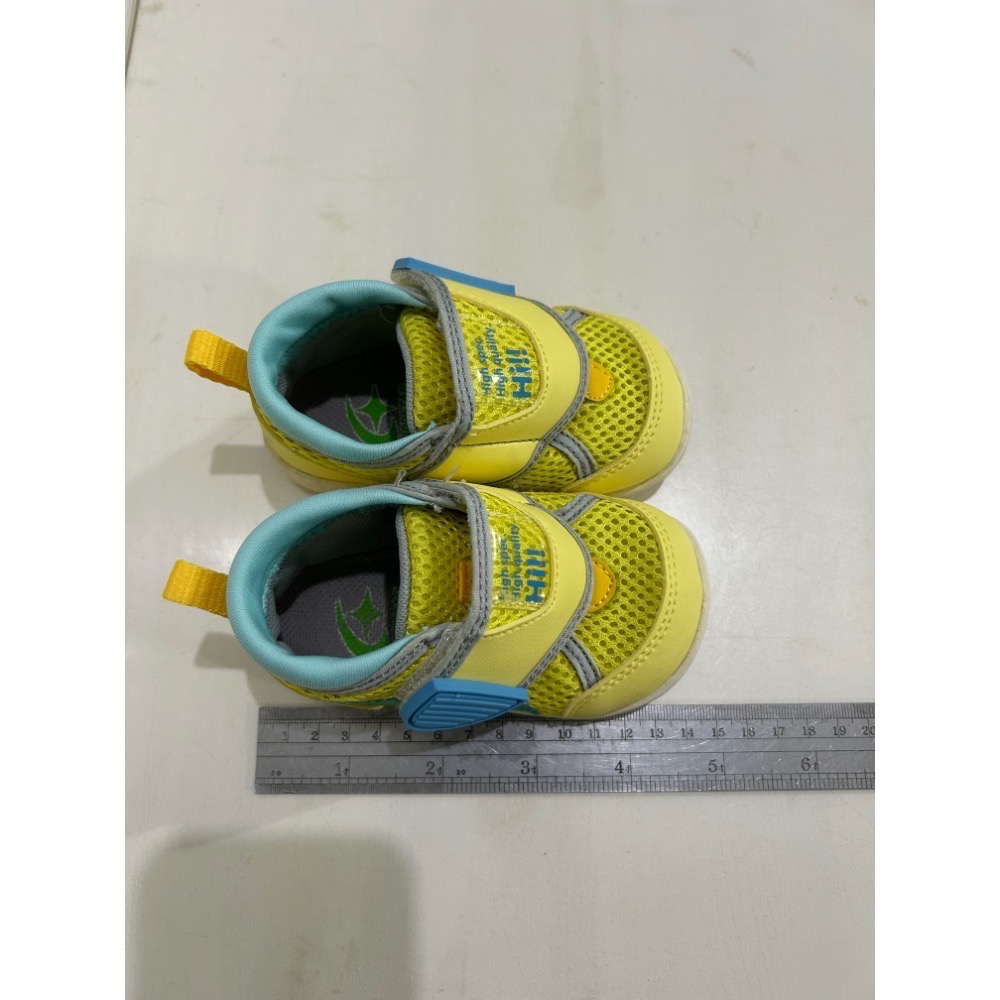 日本Moonstar月星 -HI系列- 穩健寶寶學步款-MSB1453黃-學步鞋-黃-細節圖4