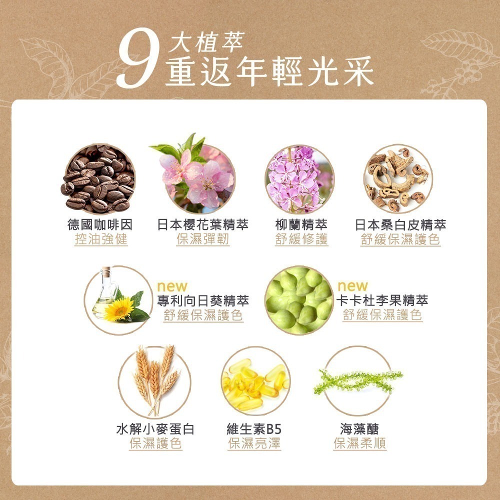 黑淬絲│咖啡因保濕護色洗髮精(清新含羞草)320ml/瓶 頻繁染燙髮質適用-細節圖6