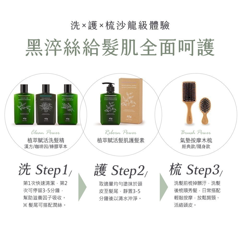 即期良品 黑淬絲｜洗護旅行組50mlx2瓶(任選)扁塌細軟髮.油頭.頻繁染燙髮.淨化飛屑.乾癢-細節圖9