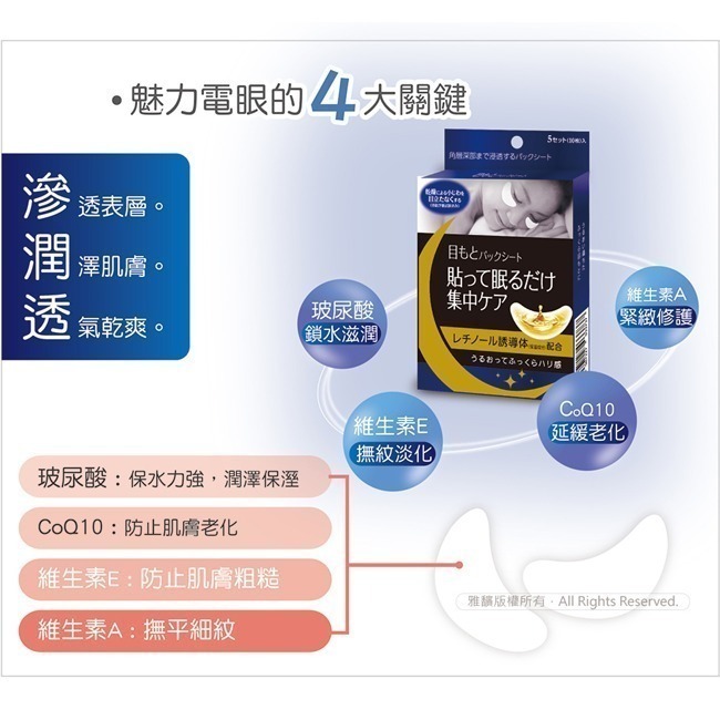 (免運)森下仁丹｜整晚貼眼膜/微笑無痕膜 任選(5對X2盒)-細節圖4