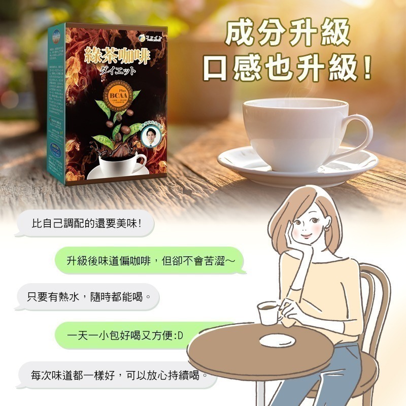 日本FINE綠茶咖啡新一代BCAA速孅飲(10包/盒x6盒)-細節圖8