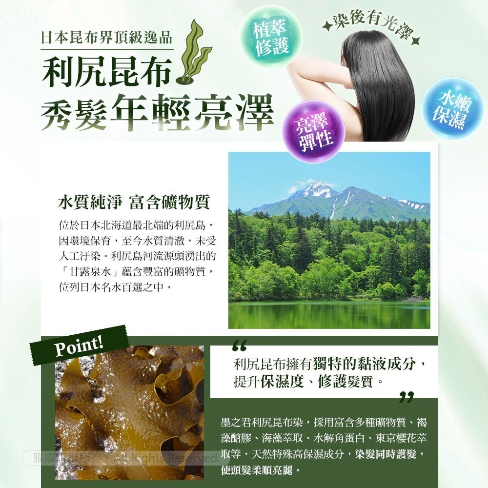 日本墨之君｜北海道利尻昆布白髮染-榛果黑.栗子咖(升級版)70g×1瓶-細節圖8