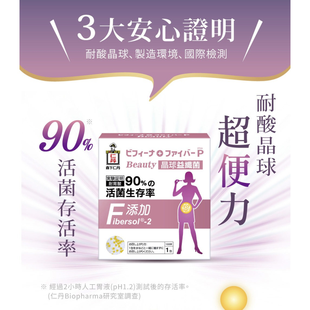 森下仁丹益生菌｜強效晶球益纖菌 (30條/盒)-細節圖8