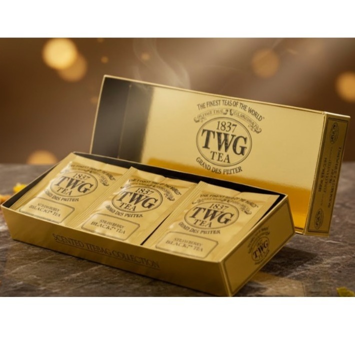 【快速出貨】TWG手工純棉無毒茶包禮盒 年中狂歡慶禮物送禮禮盒 非唐寧茶 新加坡國際貴婦 茶款請見敘述 紅茶 綠茶-細節圖2