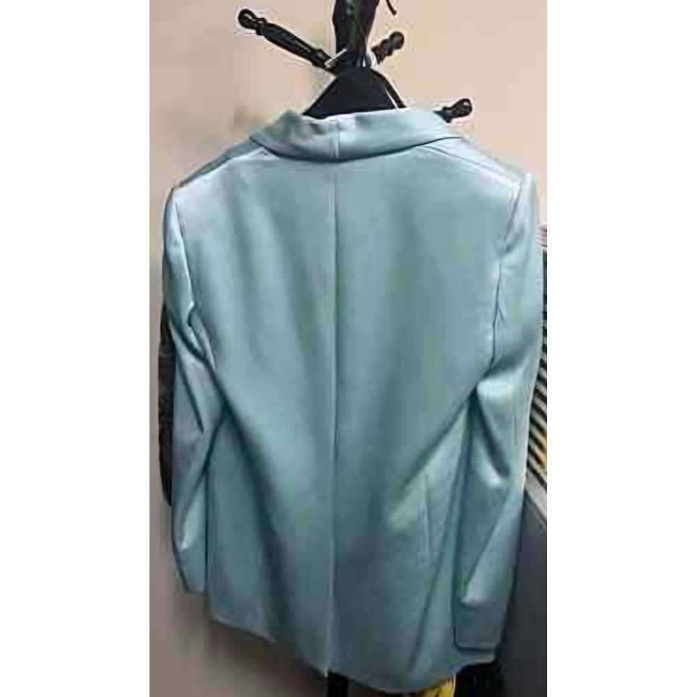 僅穿過一次 時尚水藍alice+olivia專業西裝外套短褲 西裝套裝 女神女王節禮物送禮 特價-細節圖3