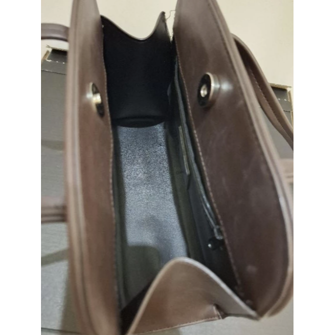 SAMO ONDOH 韓國潮流包包肩背包側背包 my bag s-sand 棕咖啡色 二手 母親節媽媽送禮禮物 特價-細節圖4
