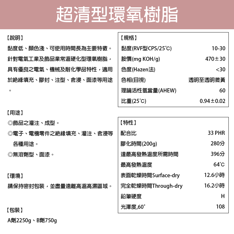 🌟星藝手作🌟【開幕慶優惠中】超清型環氧樹脂（3KG組）AB膠 超清膠 寶石膠 水晶滴膠 EPOXY 抗黃易消泡 台灣-細節圖2