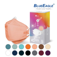 藍鷹牌 N95 4D立體型成人醫療口罩 30片x1盒 台灣製 14色可選