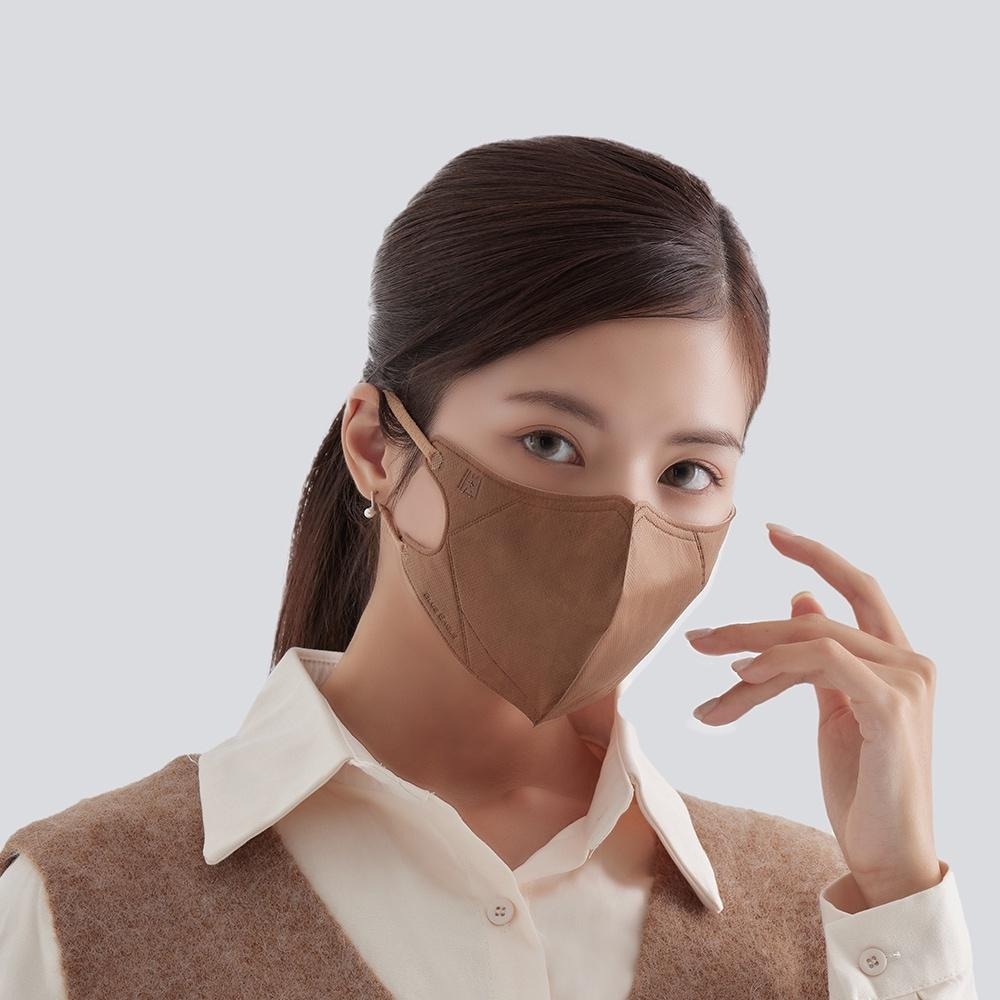 藍鷹牌 N95醫用立體型成人口罩 三色綜合魅力款 酒紅色-栗鼠棕-霧灰色 30片x1盒-細節圖3