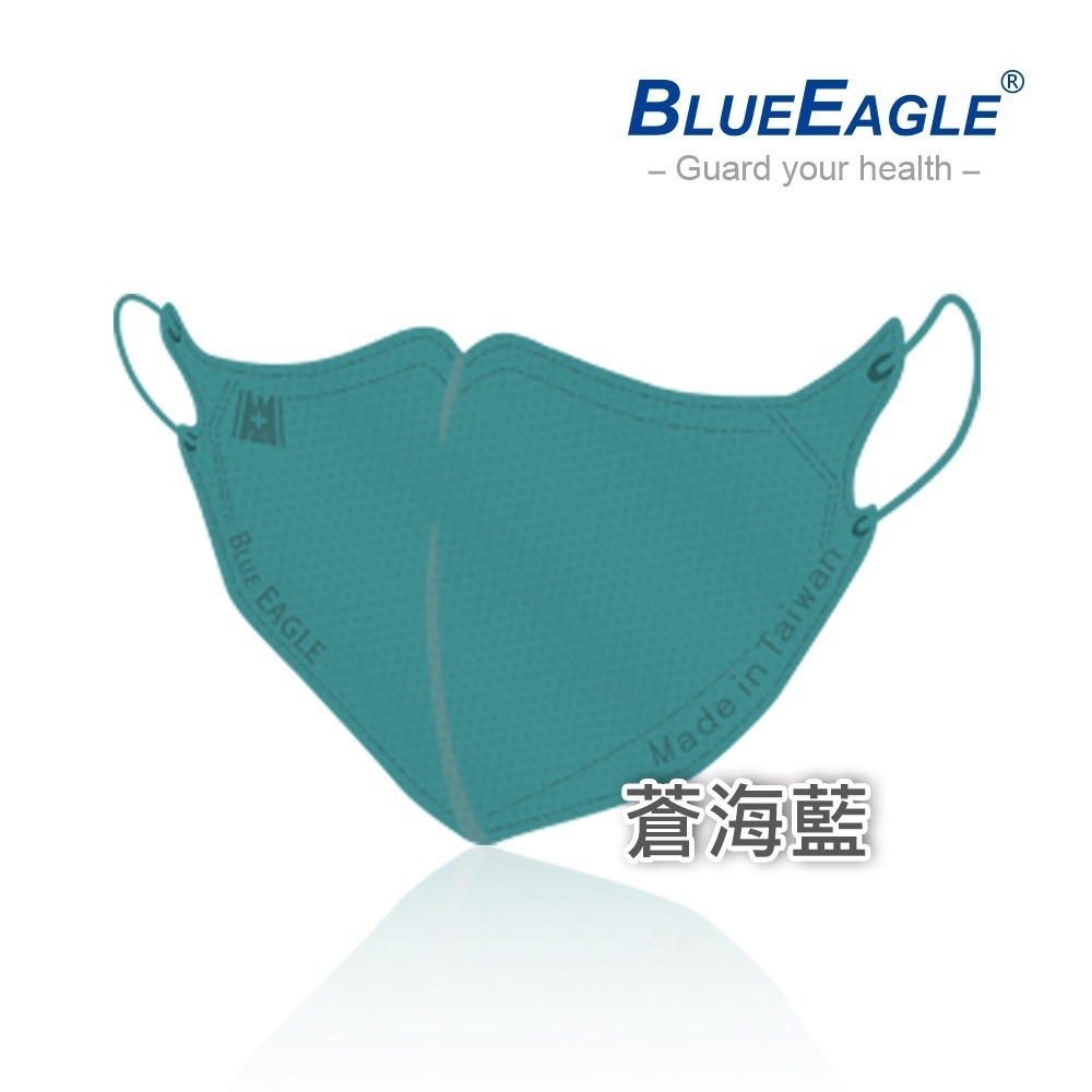 藍鷹牌 N95醫用3D立體口罩 青少年款 50片x1盒-規格圖1