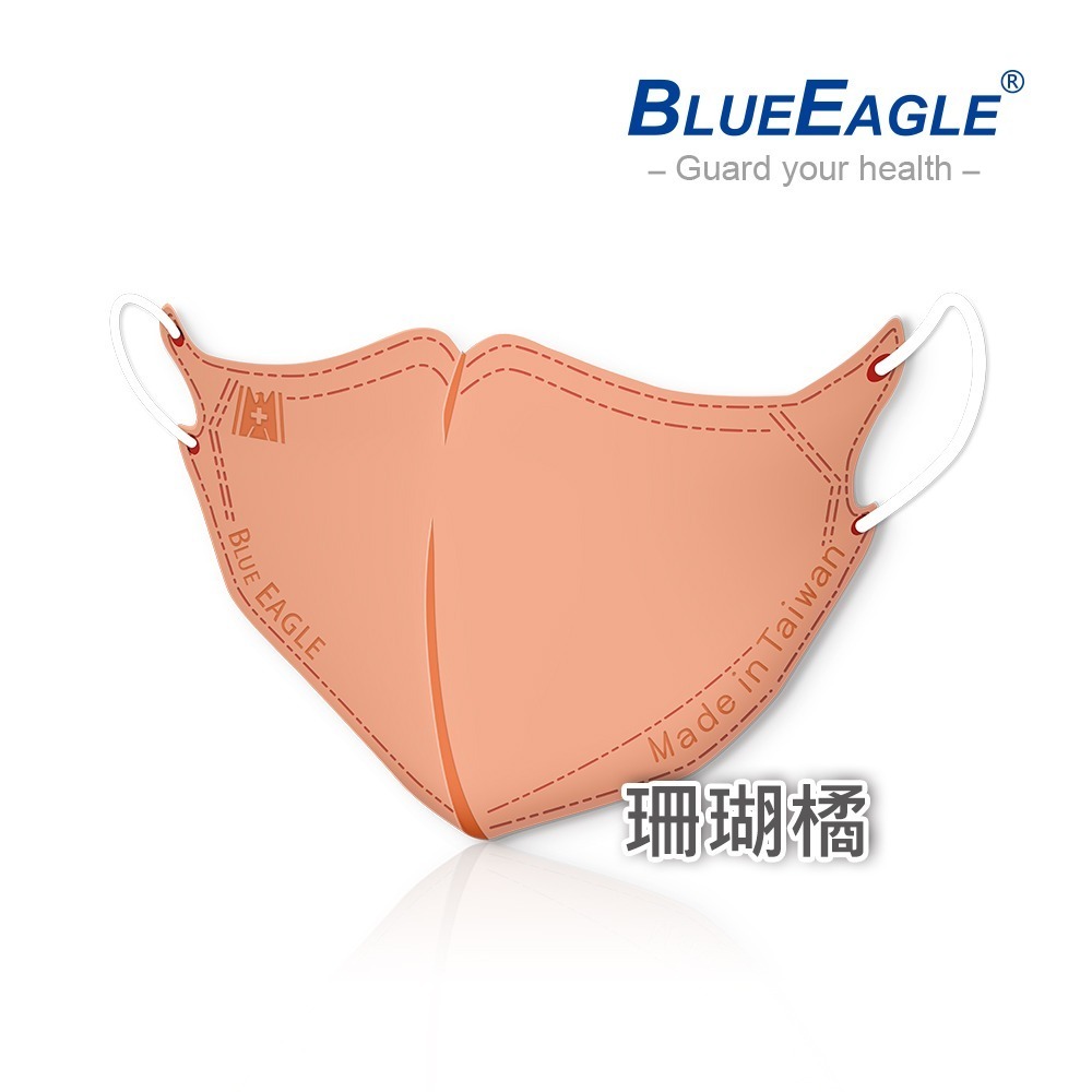 藍鷹牌 N95醫用3D立體口罩 青少年款 50片x1盒-規格圖1