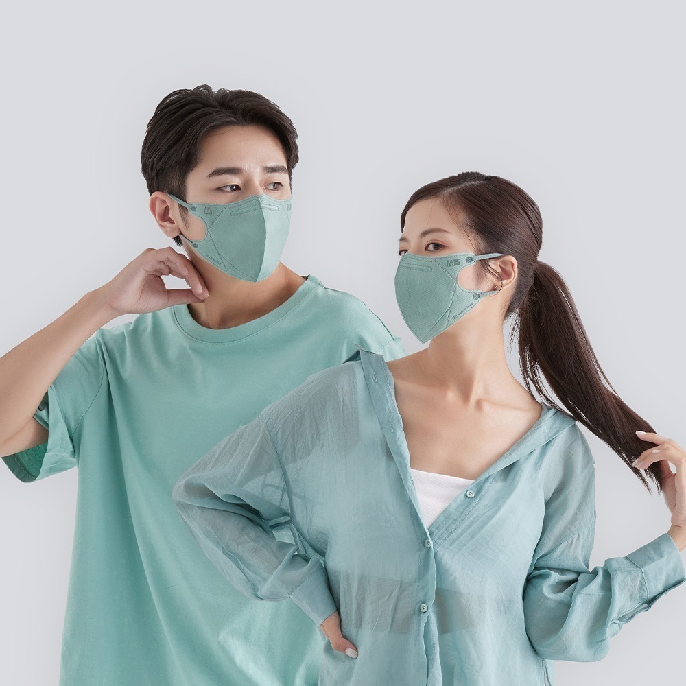 藍鷹牌 壓條款 N95醫用立體型成人口罩 五層防護 50片x1盒-細節圖2