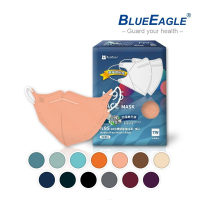 藍鷹牌 壓條款 N95醫用立體型成人口罩 五層防護 50片x1盒
