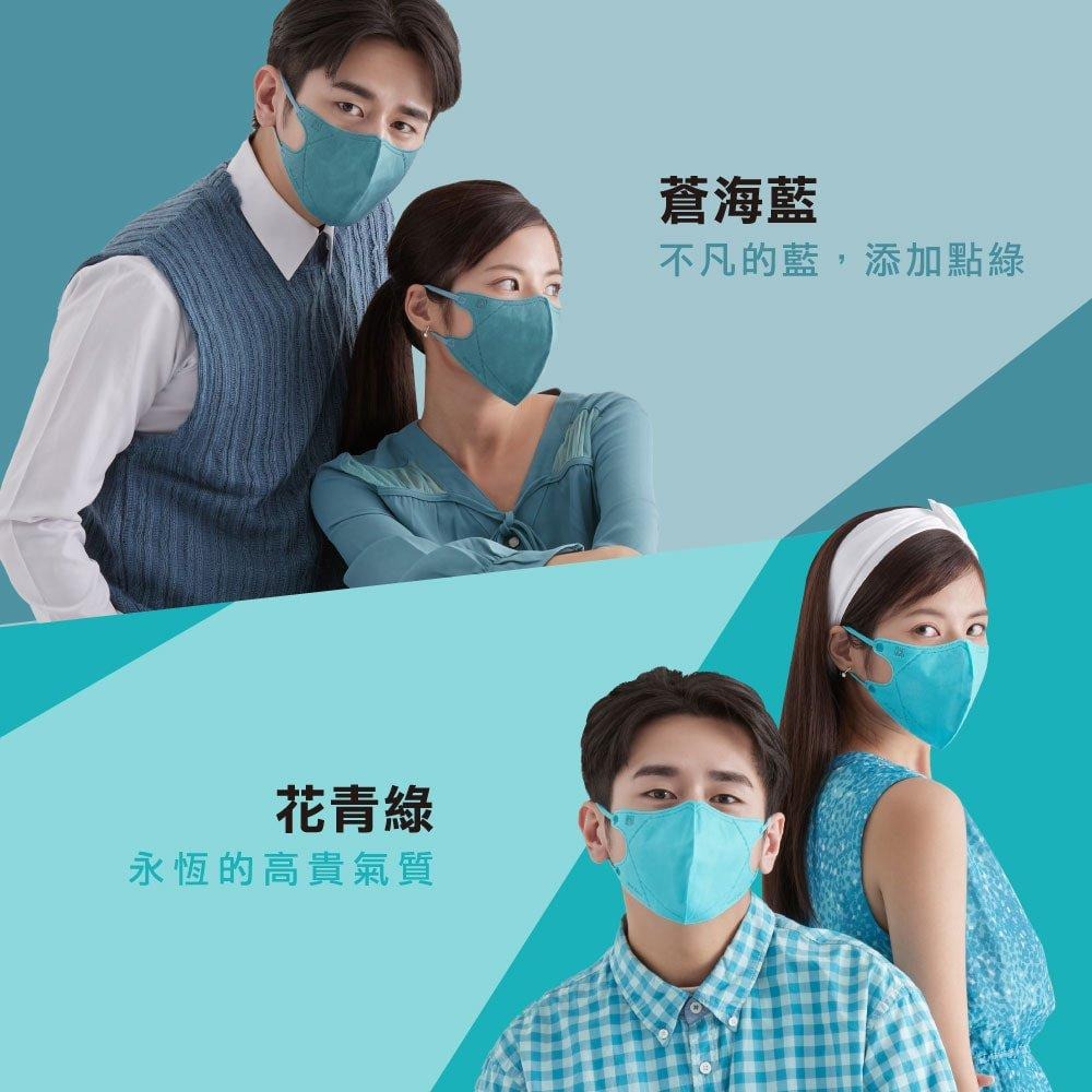 藍鷹牌 N95立體型成人醫用口罩 綜合包 50片x1盒 每色各5片-細節圖3