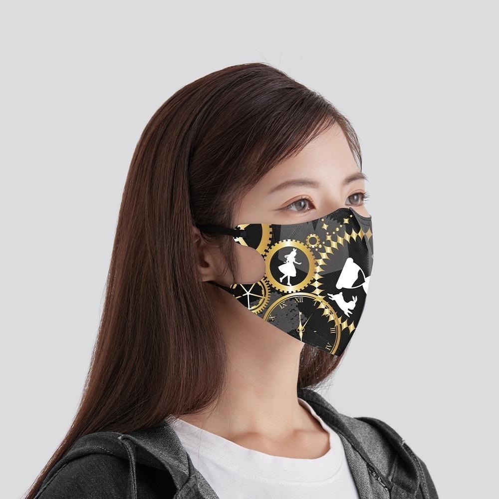 藍鷹牌 N95 立體型醫用成人口罩 愛麗絲夢遊仙境系列 10片/盒-細節圖3