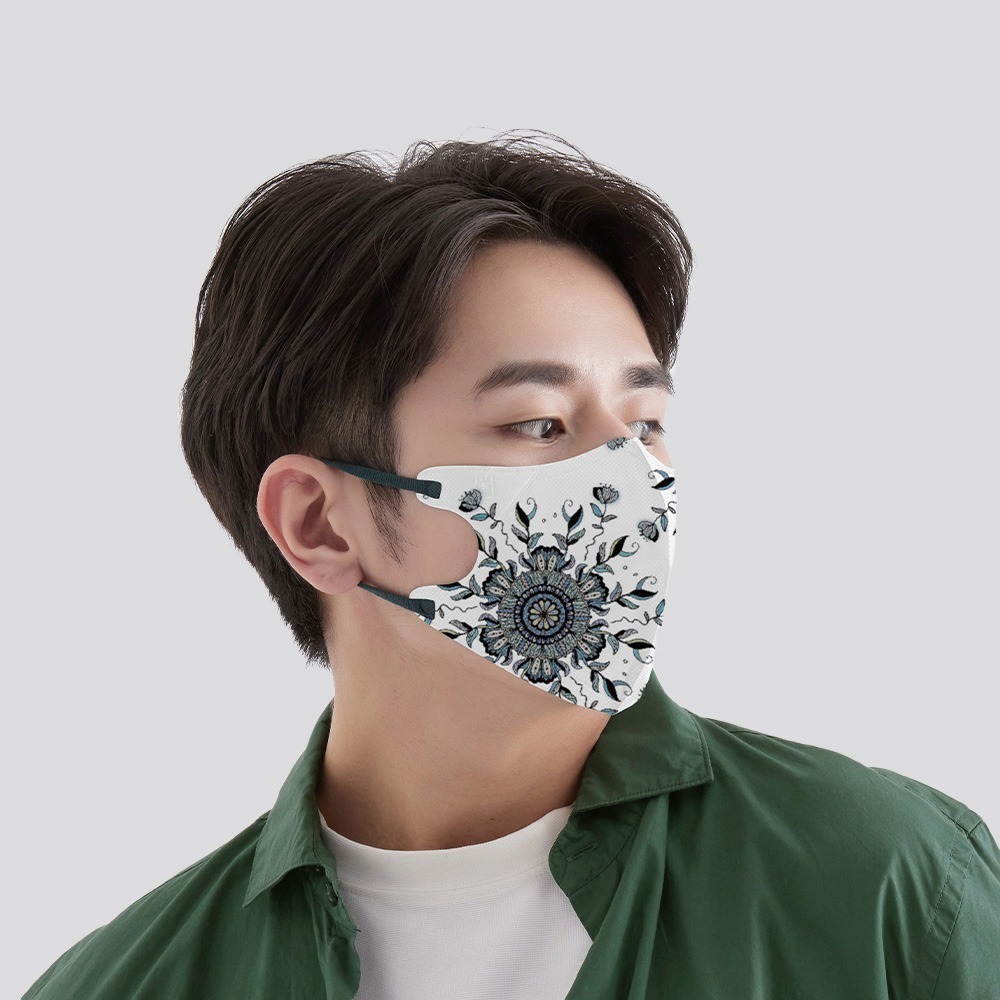 藍鷹牌 N95 立體型醫用成人口罩 與藝術共舞-戀上巴洛克系列 10片/盒-細節圖5