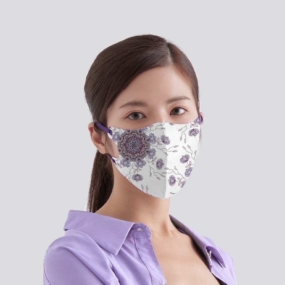 藍鷹牌 N95 立體型醫用成人口罩 與藝術共舞-戀上巴洛克系列 10片/盒-細節圖6