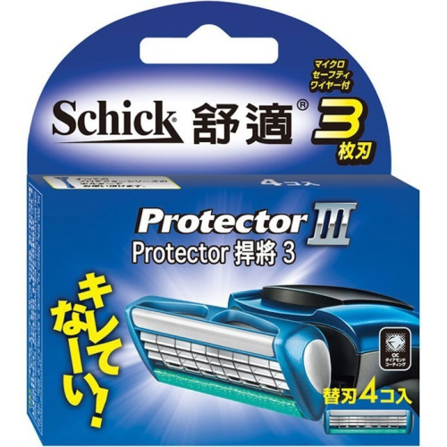 Schick_舒適【舒適牌】捍將3刮鬍刀片4入