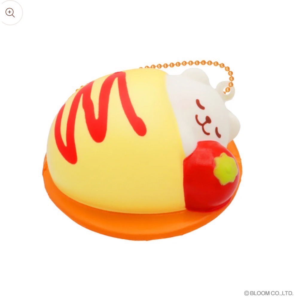 iBLOOM 日本 正版 晚安餐廳 仿真 小白熊 marmo 蛋包飯 四款 盒裝 squishy 軟軟 捏捏 慢回彈-細節圖2