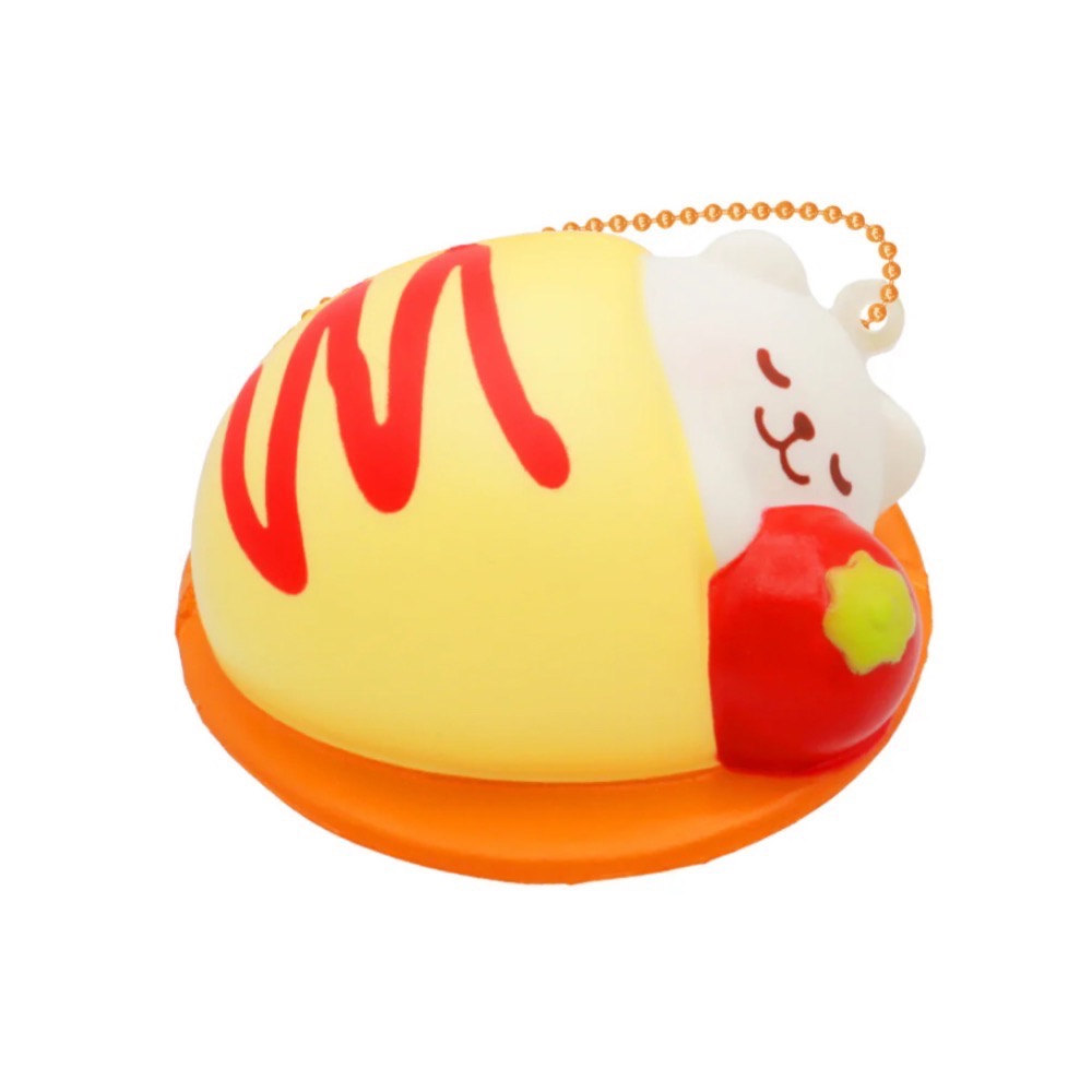 iBLOOM 日本 正版 晚安餐廳 仿真 小白熊 marmo 蛋包飯 四款 盒裝 squishy 軟軟 捏捏 慢回彈-規格圖10