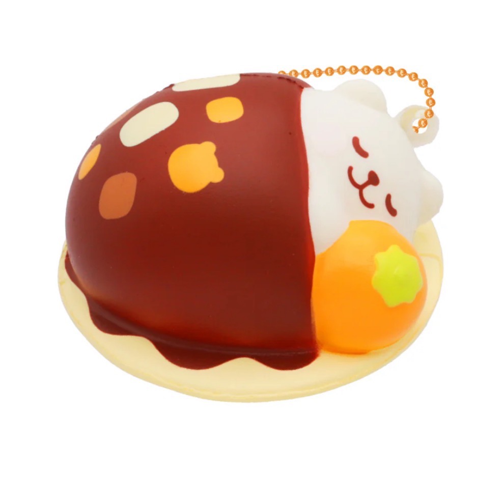 iBLOOM 日本 正版 晚安餐廳 仿真 小白熊 marmo 蛋包飯 四款 盒裝 squishy 軟軟 捏捏 慢回彈-規格圖10