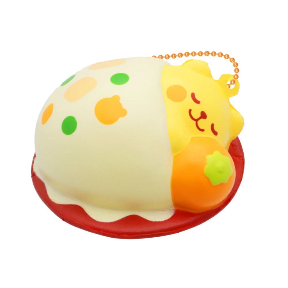 iBLOOM 日本 正版 晚安餐廳 仿真 小白熊 marmo 蛋包飯 四款 盒裝 squishy 軟軟 捏捏 慢回彈-規格圖10