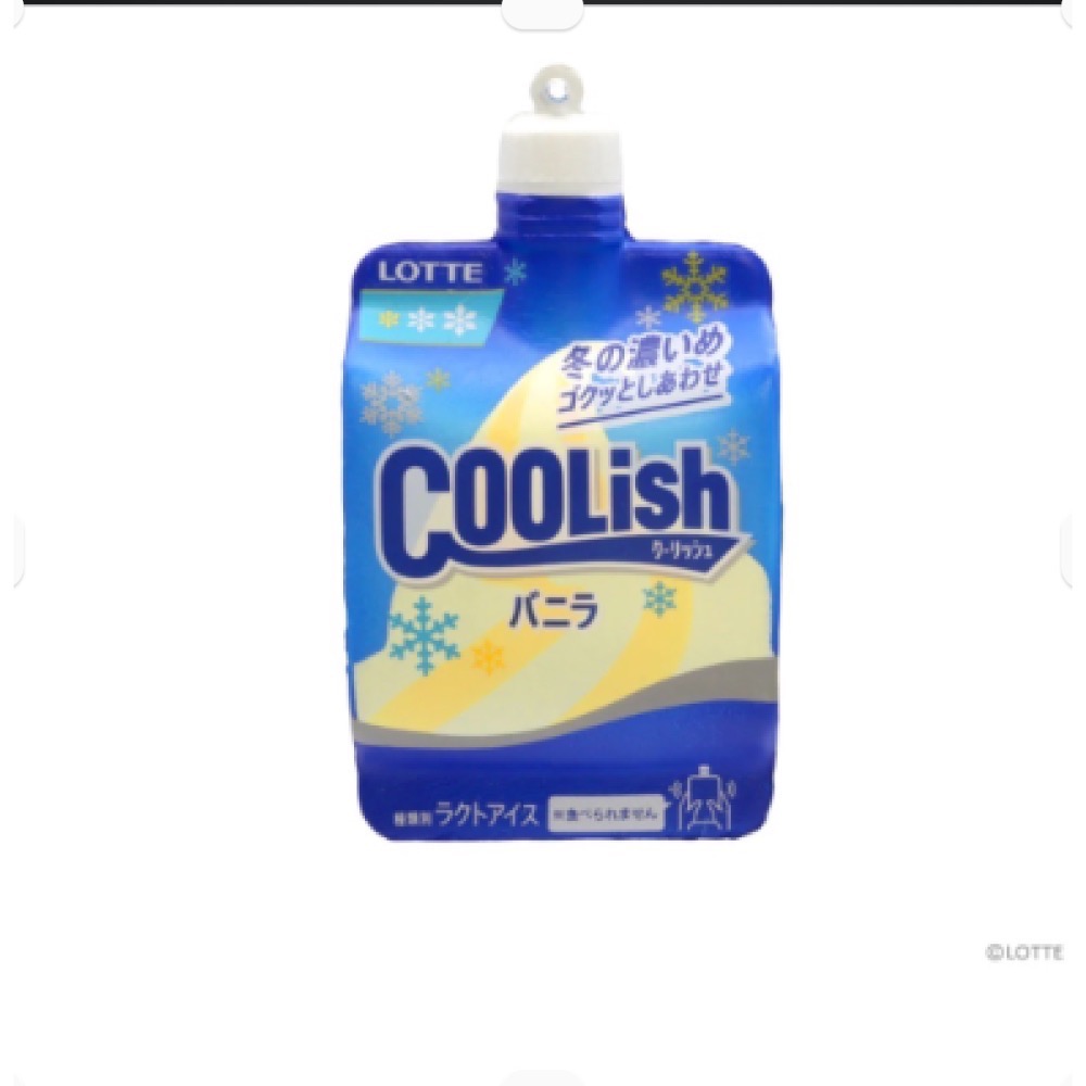 LOTTE 日本 正版 樂天 吸吸冰 仿真 COOLish 冬季雪花 吊飾 squishy 軟軟 捏捏 慢回彈 交換禮物-規格圖6