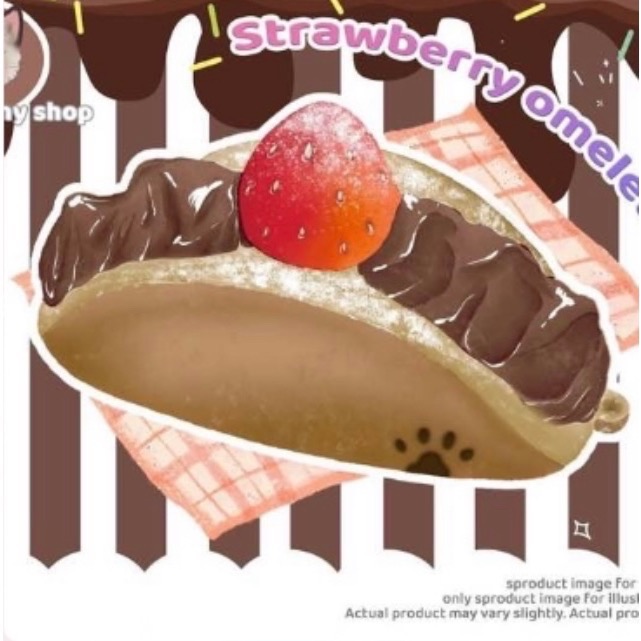 正版 香港 iam 買 草莓 水果捲 吊飾 香草 巧克力 任一 送流心包 squishy 軟軟 捏捏 慢回彈 交換禮物-規格圖1