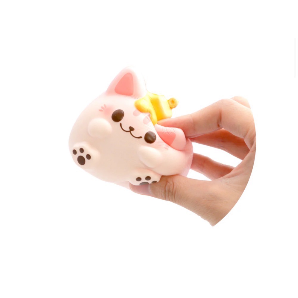 iBloom 日本 可愛 黃油貓咪 手撕四角麵包 方塊麵包 Squishy 軟軟 捏捏 慢回彈 舒壓-細節圖8