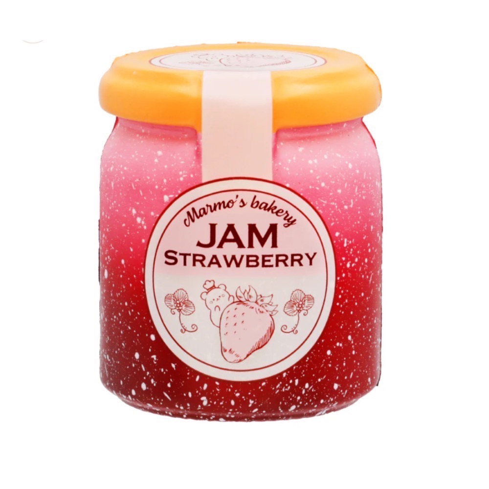 ibloom 日本 正版 可愛 仿真 果醬罐 軟綿綿 柳橙 草莓 藍莓 瓶子 盒裝 SQUISHY 軟軟 捏捏 慢回彈-細節圖3