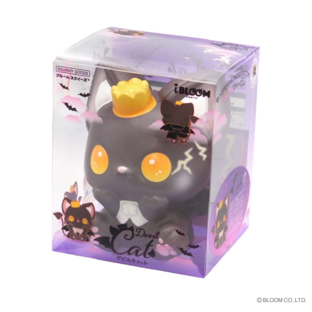 ibloom 日本 正版 可愛 惡魔 😈天使貓 盒裝 squishy 軟軟 捏捏 慢回彈 紓壓-細節圖2