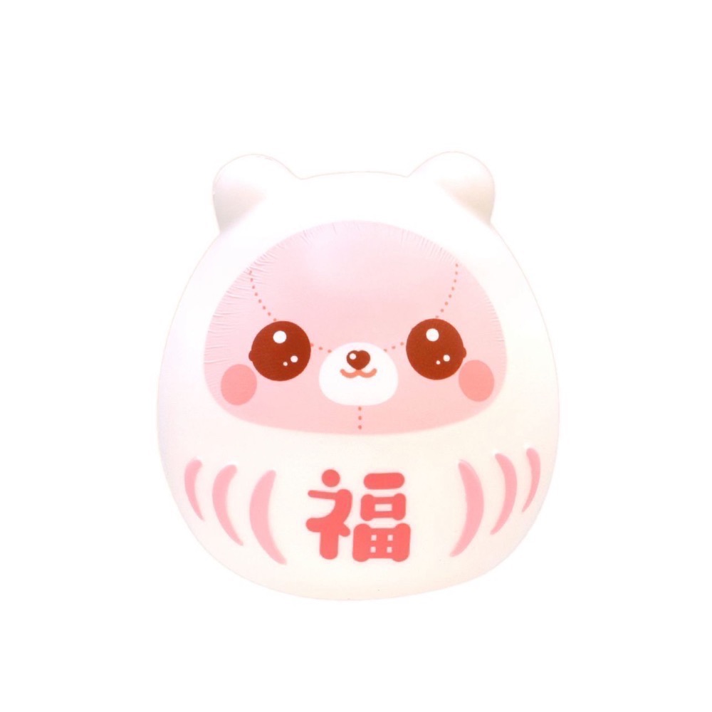 ibloom 日本 正版 可愛 小白熊 原宿熊 泰迪熊 達摩 福神 SQUISHY 軟軟 捏捏 慢回彈 交換禮物-規格圖9