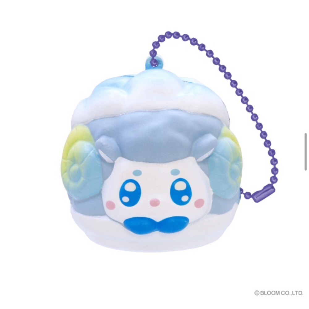 ibloom 日本 正版 可愛 奶油 泡芙 小绵羊 Sheratan 吊飾 squishy 軟軟 捏捏 慢回彈 紓壓-細節圖4