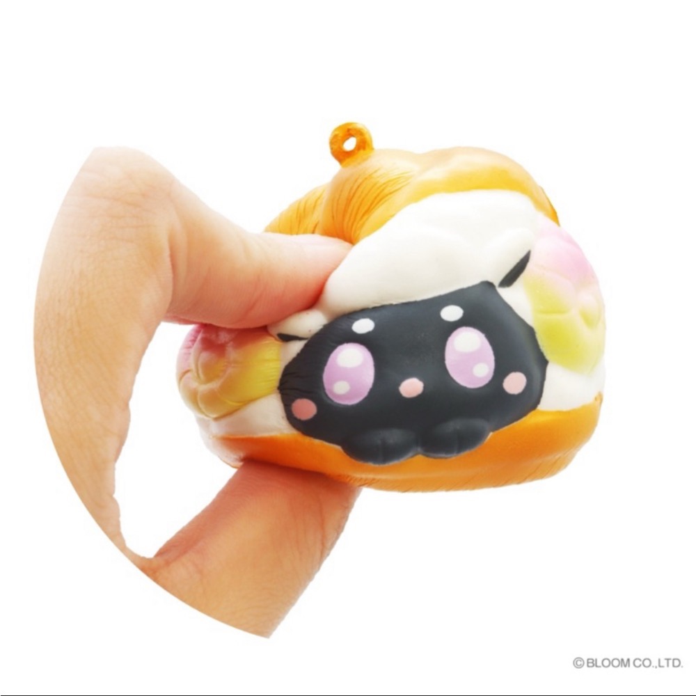 ibloom 日本 正版 可愛 奶油 泡芙 小绵羊 Sheratan 吊飾 squishy 軟軟 捏捏 慢回彈 紓壓-細節圖8