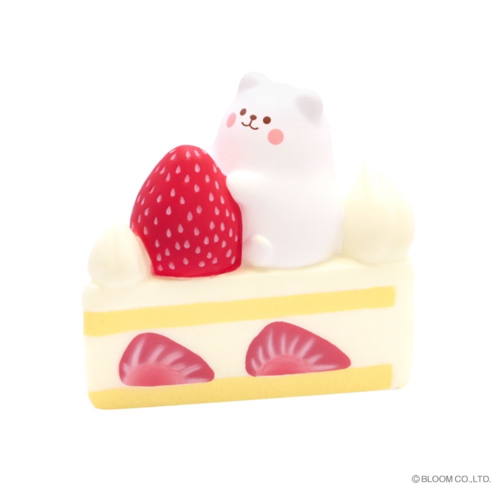 iBloom 日本 可愛 小白熊 Marmo 三角蛋糕 桃子款 Squishy 軟軟 捏捏 慢回彈 舒紓-規格圖7