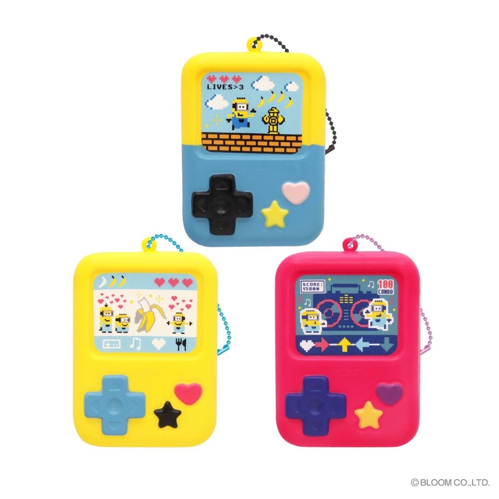iBloom 日本限定 ❣️可愛 小小兵 minions 遊戲機 Squishy 軟軟 捏捏 慢回彈 紓壓 交換 禮物-細節圖2