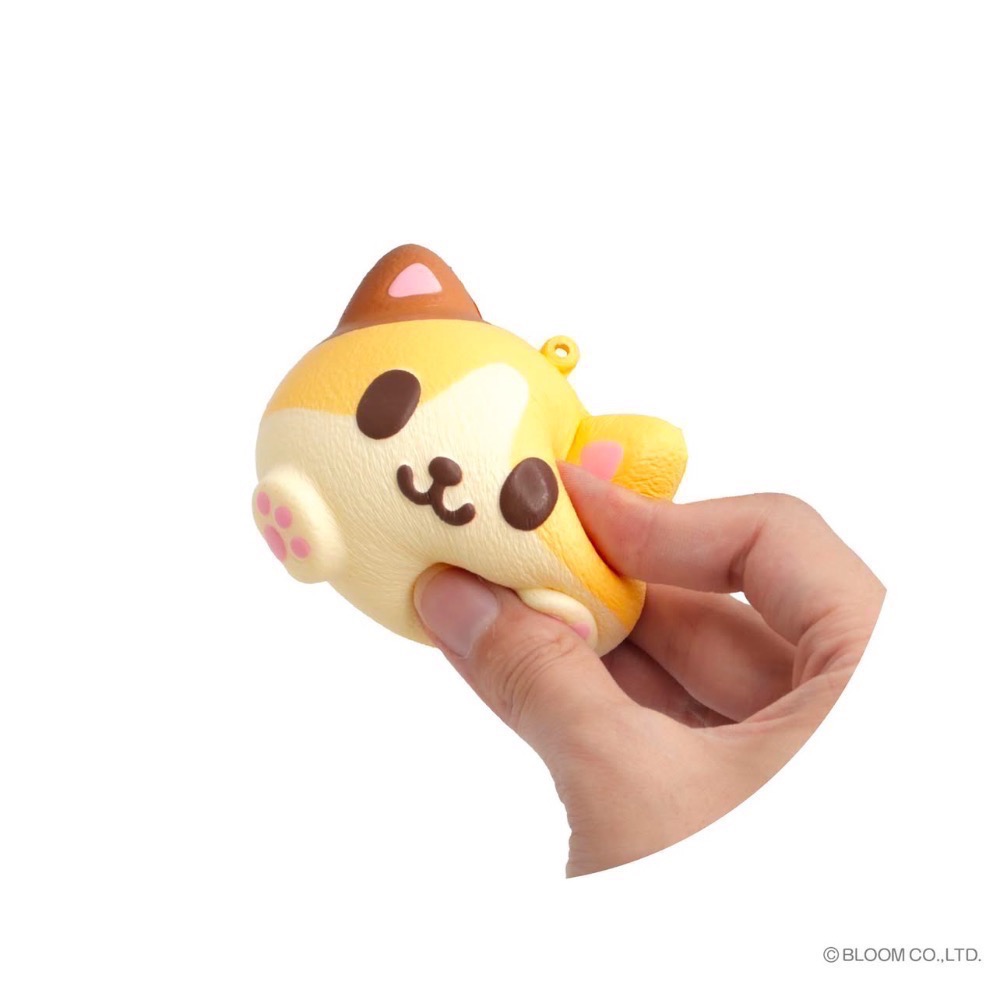 ibloom 日本 正版 可愛 三花貓 麵包 吊飾 驚喜 盲盒 squishy 軟軟 捏捏 慢回彈 新年 交換 禮物-細節圖5