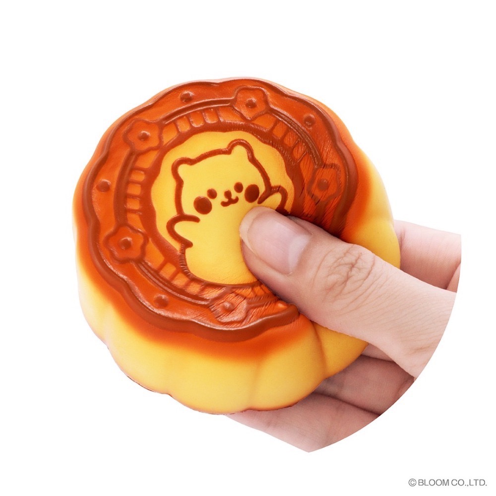 ibloom 日本 正版 可愛 小白熊 月餅 🥮 軟軟 捏捏 慢回彈 紓壓 療癒 交換禮物-細節圖4